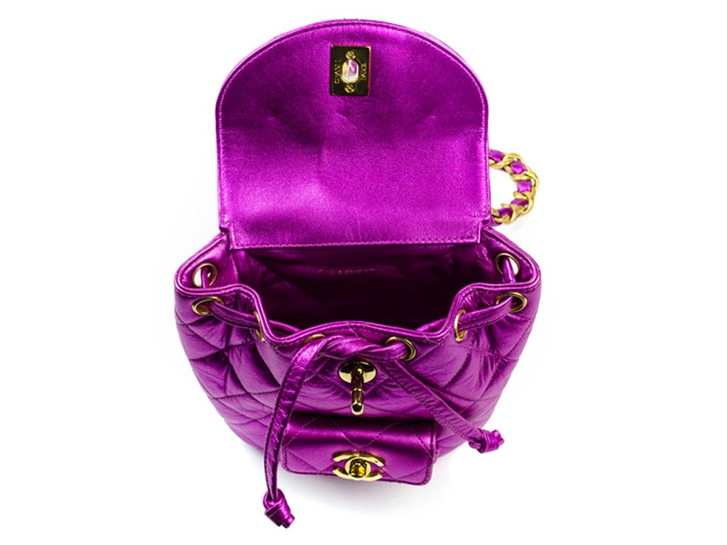 Chanel Hot Pink Mini Backpack Bag at 1stdibs