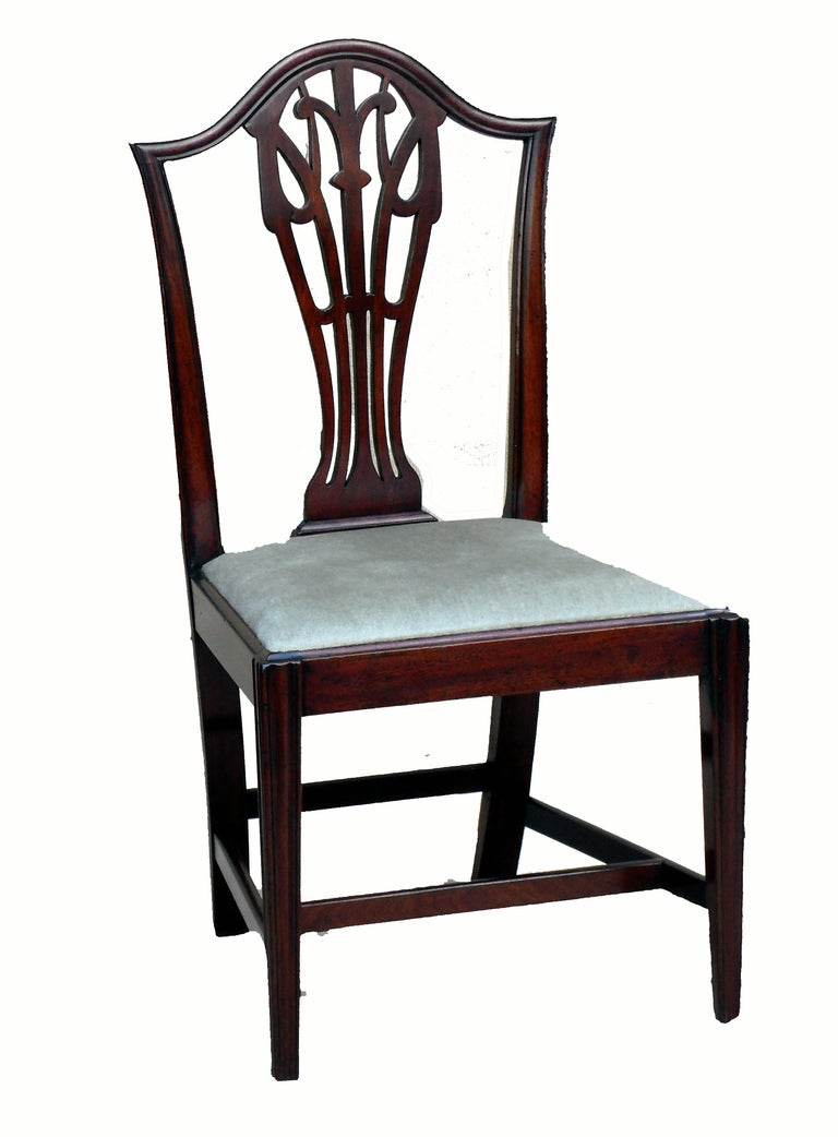 Antique Set Of Six Mahogany Dining Chairs at 1stdibs