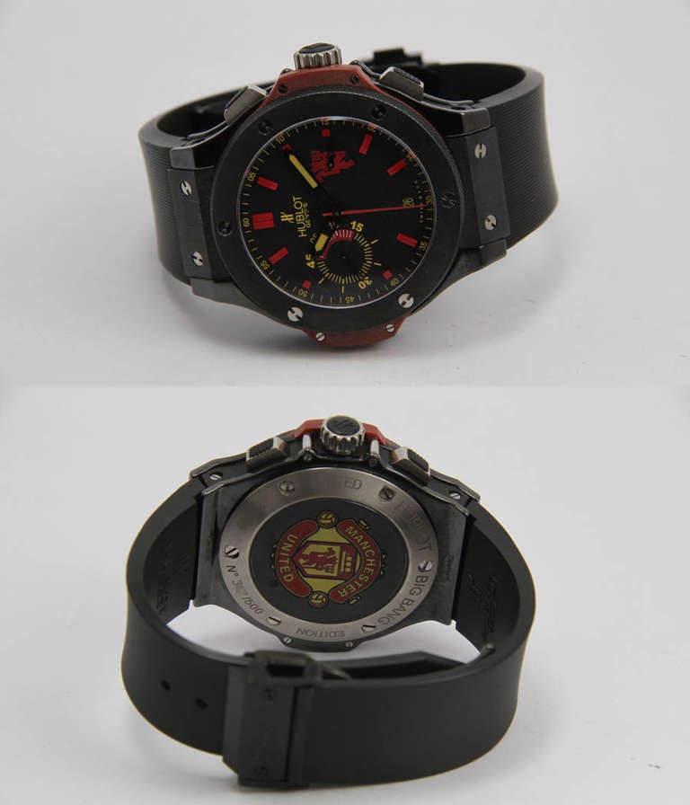 Hublot Ceramic and Stainless Steel Big Bang Manchester United