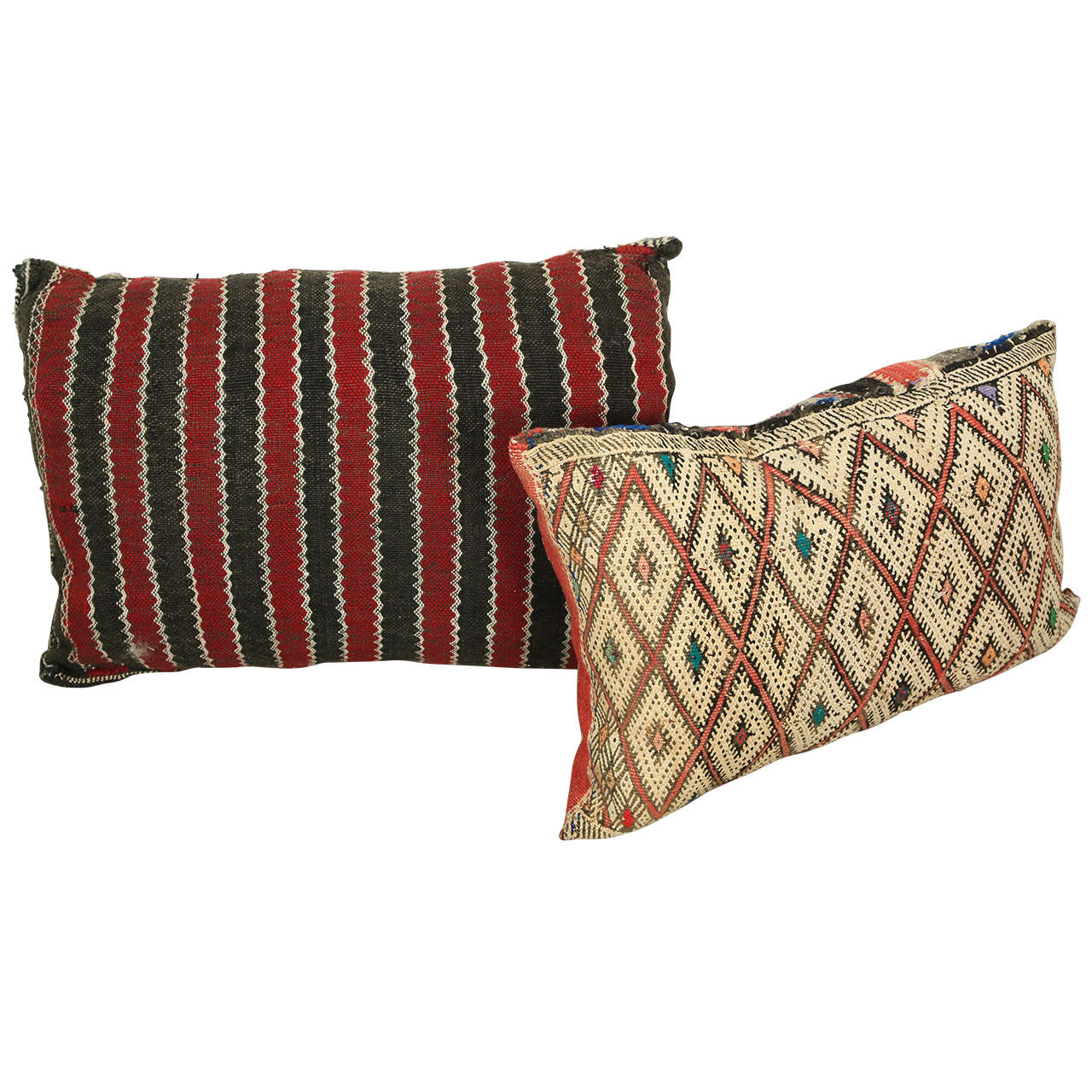 Hand-made Moroccan tribal rug pillows, 1940
