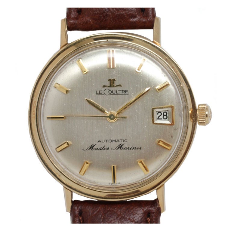 Jaeger LeCoultre Yellow Gold Automatic Master Mariner Wristwatch circa ...