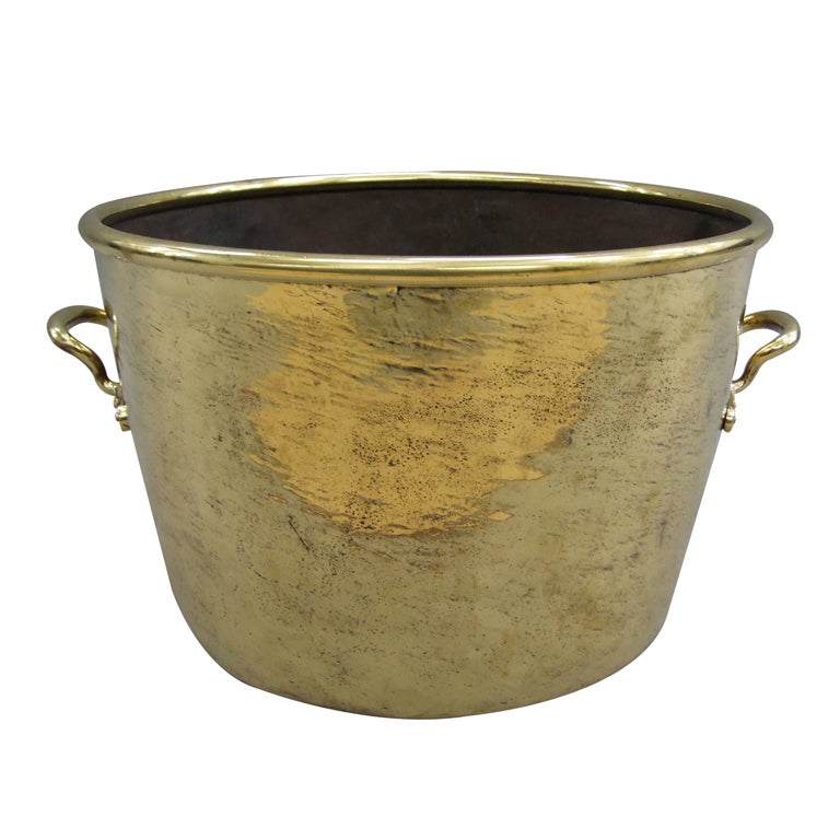 Brass two-handled pot, ca. 1820