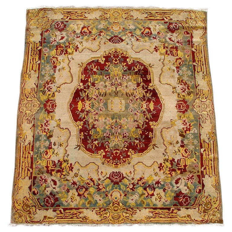 Indian Agra carpet, late 19th century
